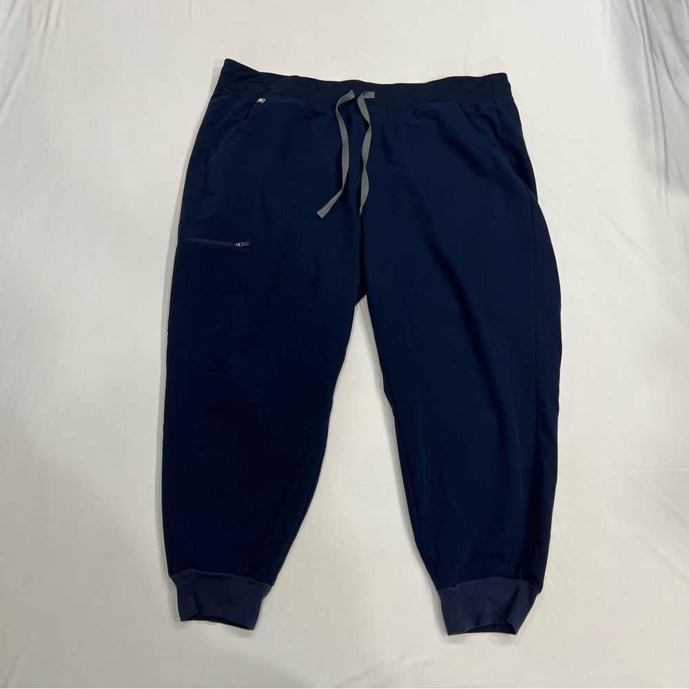 Men's Navy Jogger Pants with Drawstring Waist
